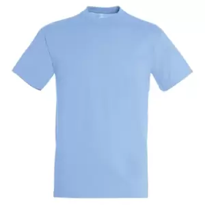 Image of SOLS Mens Regent Short Sleeve T-Shirt (L) (Sky Blue)