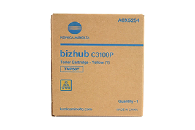 Image of Konica Minolta A0X5254/TNP-50Y Toner yellow. 5K pages for KM Bizhub C