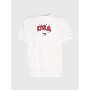 Image of Tommy Jeans Tjm Clsc Modern Sport Usa Tee - White