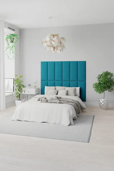 Image of Aspire EasyMount Wall Mounted Upholstered Panels, Modular DIY Headboard in Plush Velvet Fabric (Pack of 8) Mustard