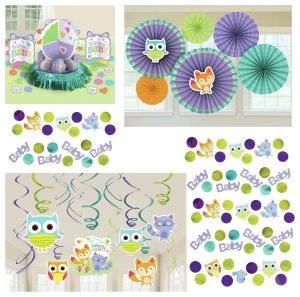 Image of Baby Shower Woodland Decorating Accessory Pack.