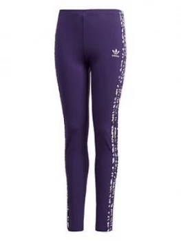 Image of Adidas Originals Solid Leggings - Purple