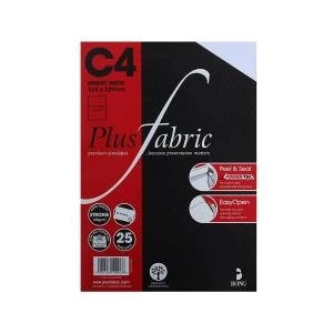 Image of Plus Fabric C4 120gsm Peel and Seal Envelope White Pack 25 61342BG