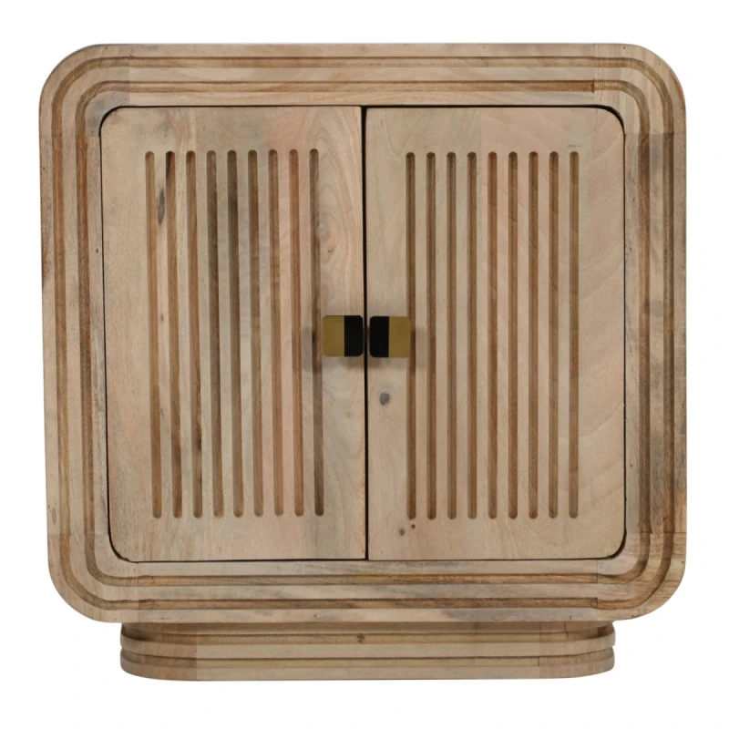 Image of Indian Hub Hudson Carved Mango Wood Mini Sideboard