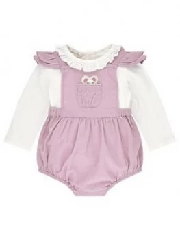 Image of Monsoon Baby Girls Cord Romper - Lilac
