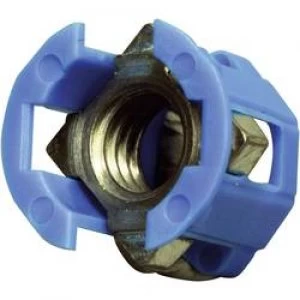Image of PB Fastener 382 2005 Cage Lok Cage Nut Blue x H 12.3mm x 12.8 mm