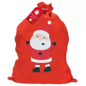 Image of Giftmaker Basic Christmas Santa Sack (One Size) (Red/White/Black)