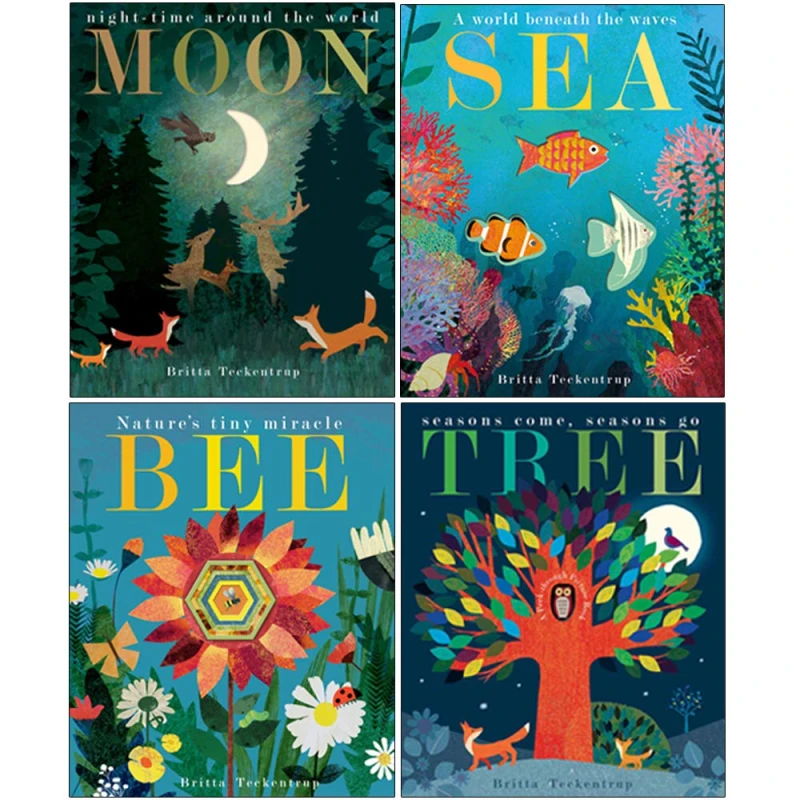 Image of Patricia Hegarty 4 Books Collection Set Pack ( Moon, Sea, Bee, Tree ) Paperback Patricia Hegarty Books