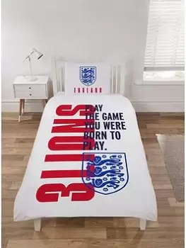 Image of England England Born To Play Single Duvet Set