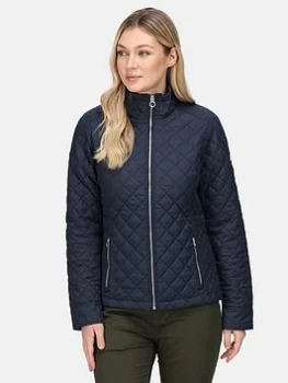 Image of Regatta Charleigh Quilted Jacket - Navy, Size 16, Women