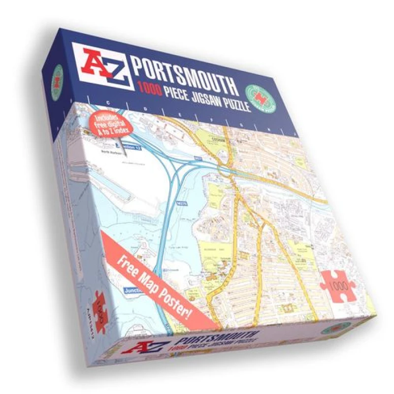 Image of A to Z A to Z Map of Portsmouth 1000 Piece Jigsaw Puzzle