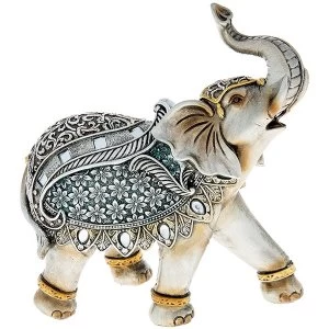 Image of Steel Blue Elephant Large Ornament