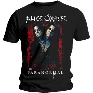 Image of Alice Cooper - Paranormal Splatter Unisex Medium T-Shirt - Black