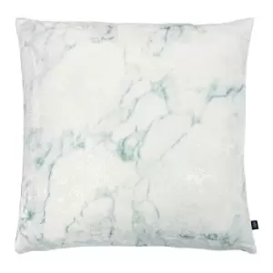 Image of Cinnabar Marble Cushion Seagreen/Eu De Nil