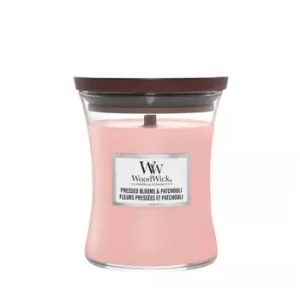 Image of Woodwick Pressed Blooms Patchouli Scented Candle 275g