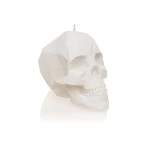 Image of White Small Low Poly Skull