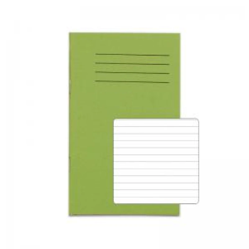 Image of RHINO A6 Exercise Book 48 pages 24 Leaf Light Green 7mm Lined VTSRVNB012814