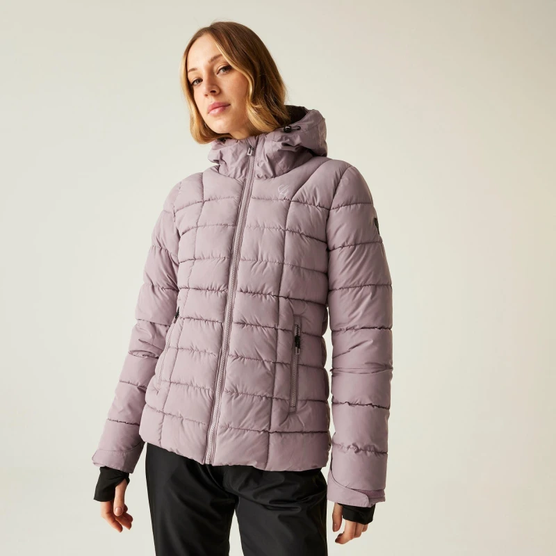 Image of Dare 2b Womens Blindside Waterproof Insulated Padded Ski Jacket in Lilac Size: 8 Lilac Female 8
