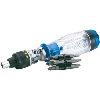 Image of 40855 Ratcheting Screwdriver and Bit Set (14 Piece) - Draper Expert