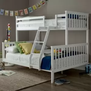 Image of Montana Triple Bunk Bed Only - White - White