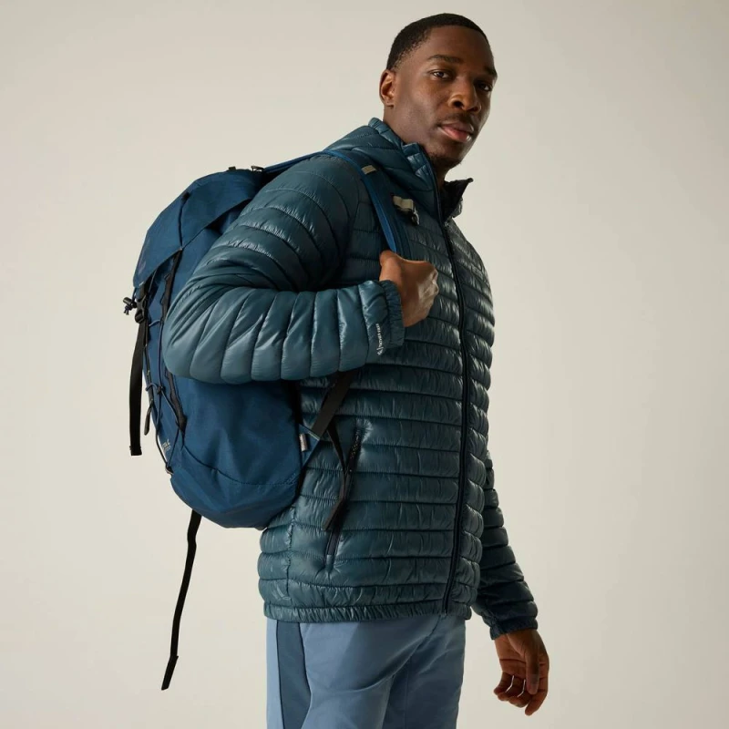 Image of Regatta Mens Hurden Water-Repellent Lightweight Quilted Jacket in Dark Blue Size: 2XL Dark Blue Male 2XL