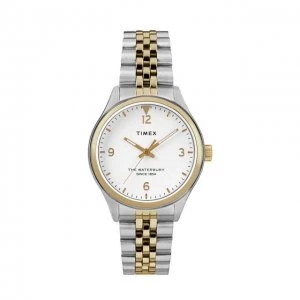 Image of Timex White And Two Tone 'Waterbury' Watch - TW2R69500