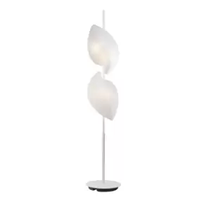 Image of Natura Floor Lamp 4 Light E27 Outdoor IP44, Matt White/Opal White