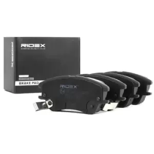 Image of RIDEX Brake pad set Front Axle 402B0770 Brake pads,Brake pad set, disc brake HYUNDAI,ATOS (MX)