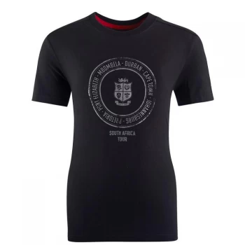Image of Canterbury British and Irish Lions Graphic T Shirt Junior - Black