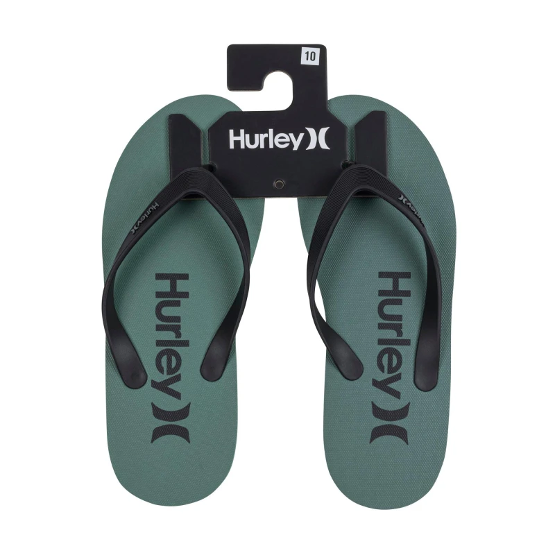 Image of Hurley 1 Pack Flip Flops Mens Flip Flops 7 (41) Green 22233915270