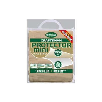 Image of Craftsman Protector Dust Sheet Size 1.8 x 0.9m (6' x 3') - CRPRMINI - Rodo