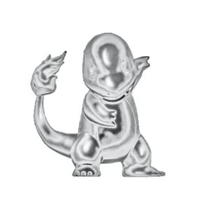 Image of Silver Charmander (Pokemon) 3" Select Limited Edition Battle Figure