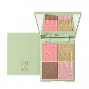 Image of PIXI Nuance Quartette Blush Quad - Honey Nectar