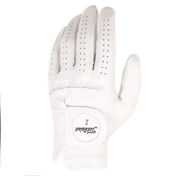 Image of Titleist Perma Soft Golf Glove - White L/H