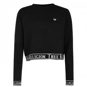 Image of True Religion Crew Sweatshirt - Jet Black