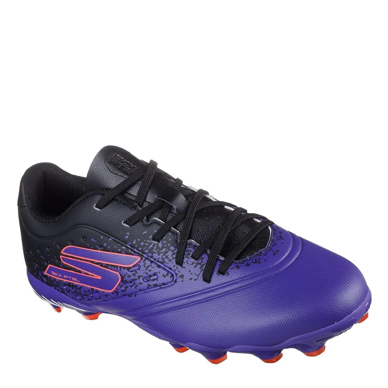 Image of Skechers Razor Juniors Firm Ground Football Boots - Purple Purple 4