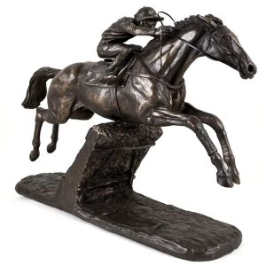Image of Istbraq Horse Racing by Harriet Glen Cold Cast Bronze Sculpture