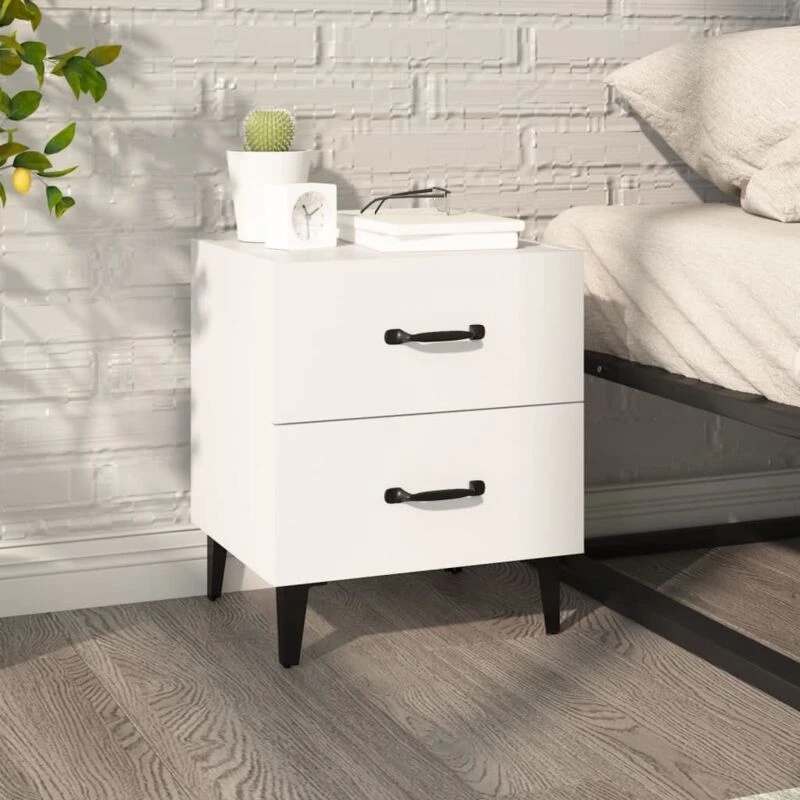 Image of VIDAXL Bedside Cabinet White 40x35x47.5cm vidaXL 8720286971550