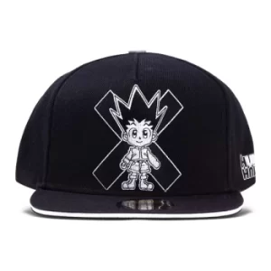 Image of HUNTER X HUNTER Gon Freecss Logo Snapback Baseball Cap, Black (SB868568HNT)