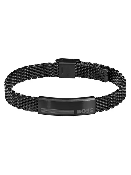 Image of Boss Alen Steel Bracelet Black One Size