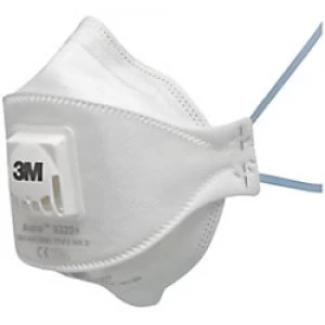 Image of 3M Respirators FFP2 Polypropylene, Steel, Polyisoprene, Polyurethane White Pack of 10