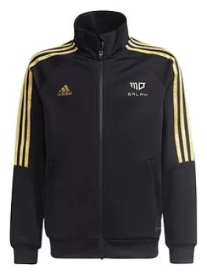 Image of Boys, adidas Junior Mo Salah Track Top, Black, Size 11-12 Years