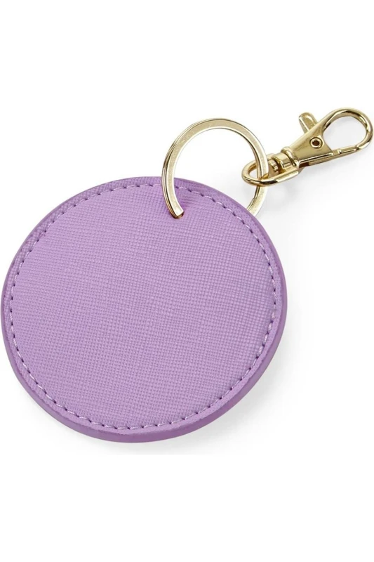 Image of Bagbase Boutique Circular Key Clip in Lilac Lilac Unisex One Size