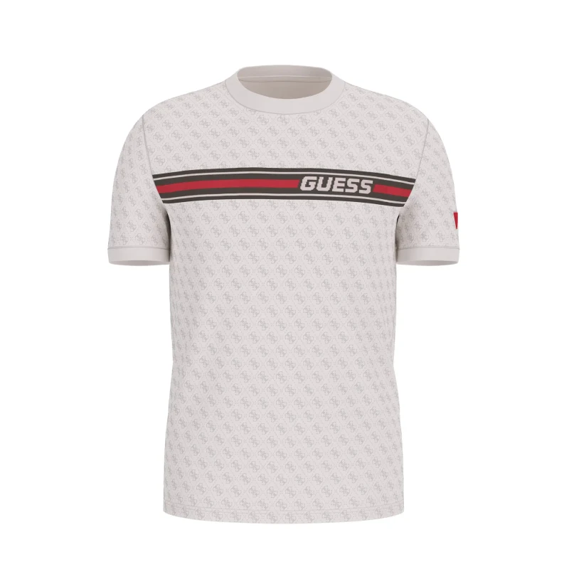Image of Guess T-Shirt Guess Jamey Blanc Male XL