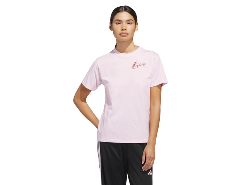 Image of Adidas Mind Body & Spirit T-Shirt Women Pink XS