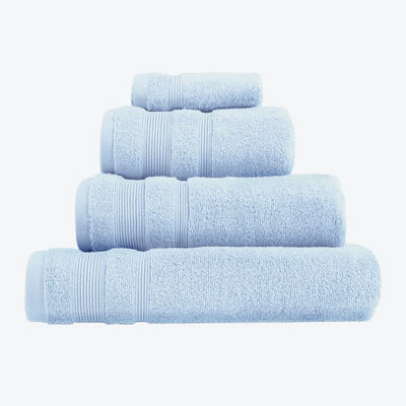 Image of Allure Bath Fashions Luxury Zero Twist Egyptian Cotton Bath Towel - Baby Blue