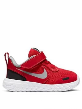 Image of Nike Revolution 5 Infant Trainer - Red, Size 5