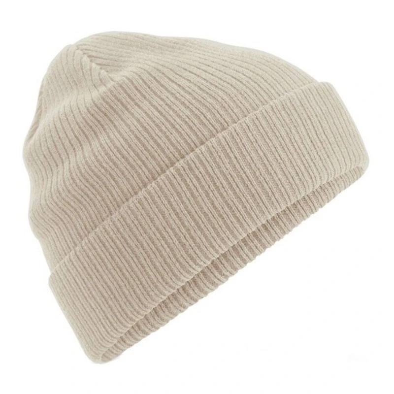 Image of Beechfield Beechfield Men Cotton Beanie in Light Sand Light Sand One Size Male 5059958977976