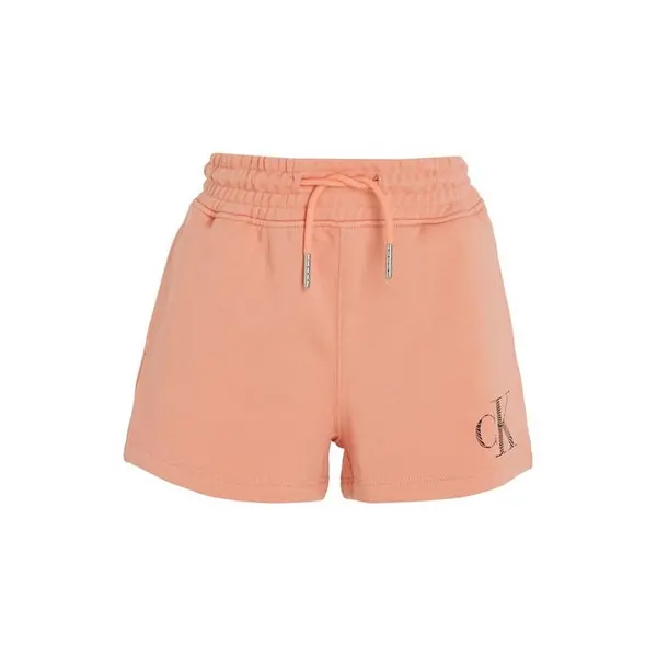 Image of Calvin Klein Jeans Logo Shorts Junior - Orange 13 - 14 Years