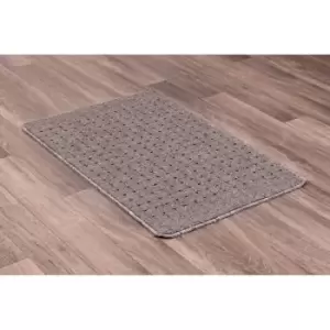 Image of Lord Of Rugs - Multi Mat Washable Pindot Doormat Rug Non slip Mat Grey X-Small 40 x 60 cm(13''x111'')